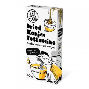 Dried Shirataki Konjac Pasta Fettucine Diet food, 80 g
